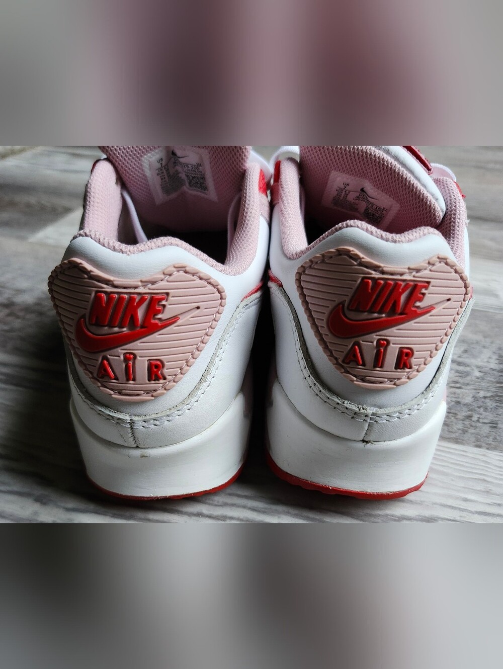 Nike Air Max 90 Pink Red White Sneakers Women's Size 7 EU 38 - Picture 11 of 11